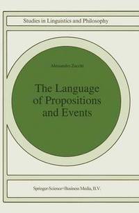 bokomslag The Language of Propositions and Events