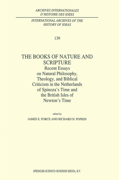 J.E. Force, R.H. Popkin - Books of Nature and Scripture, Inbunden