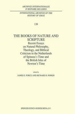 J.E. Force, R.H. Popkin, J. E. Force, R. H. Popkin - Books of Nature and Scripture, Inbunden