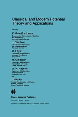 Classical and Modern Potential Theory and Applications 1