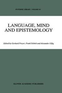 bokomslag Language, Mind and Epistemology