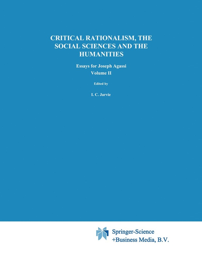 Critical Rationalism, the Social Sciences and the Humanities 1