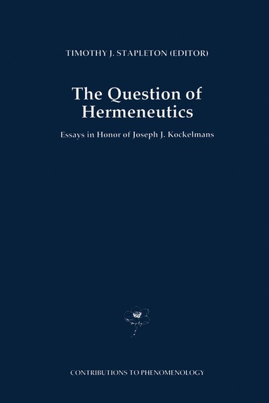 bokomslag Question of Hermeneutics