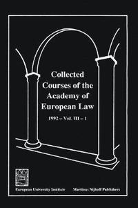 bokomslag Collected Courses of the Academy of European Law:European Community Law, 1992