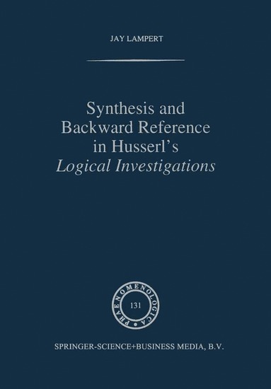 bokomslag Synthesis and Backward Reference in Husserl's Logical Investigations