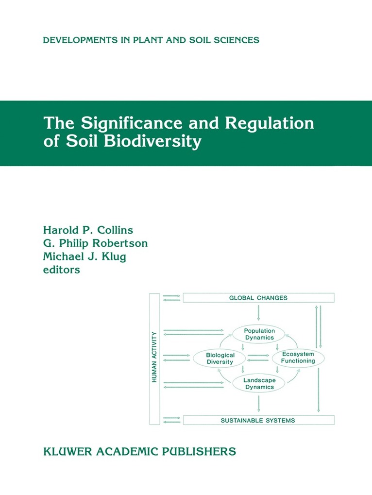 Harold P. Collins, G. Philip Robertson, Michael J. Klug - Significance and Regulation of Soil Biodiversity, Inbunden