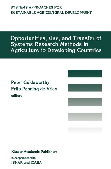 bokomslag Opportunities, use, and transfer of systems research methods in agriculture to developing countries