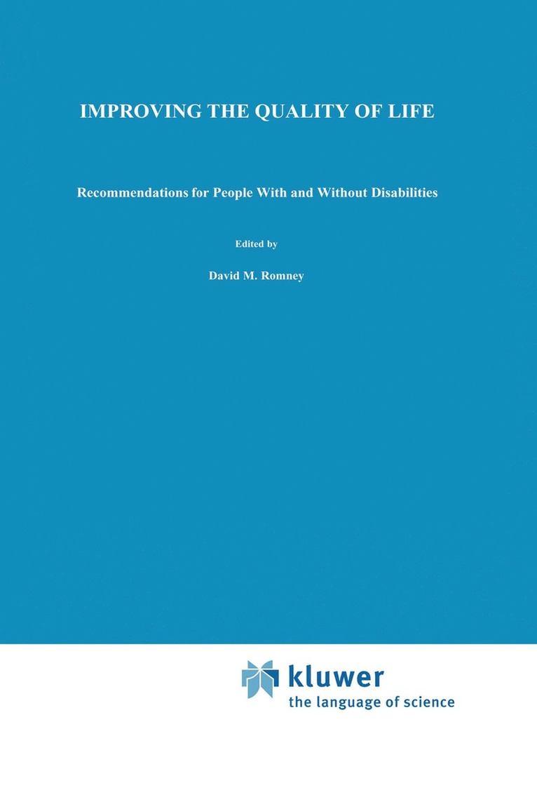 David Ed. Romney, David M. Romney, Roy I. Brown, Prem S. Fry - Improving the Quality of Life, Inbunden