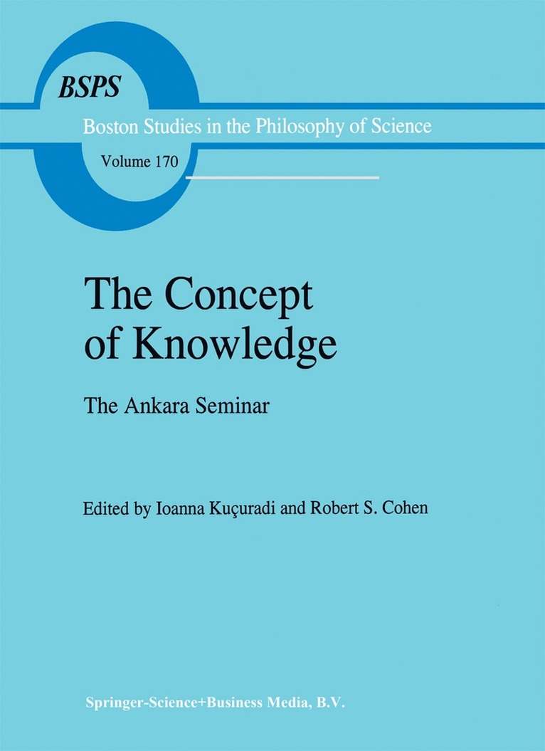 Ioanna Kuçuradi, Robert S. Cohen, Ioanna Kuguradi, R. S. Cohen, Robert S Cohen - Concept of Knowledge, Inbunden