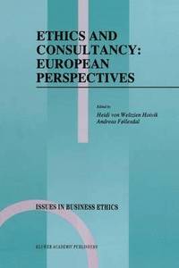 bokomslag Ethics and Consultancy: European Perspectives