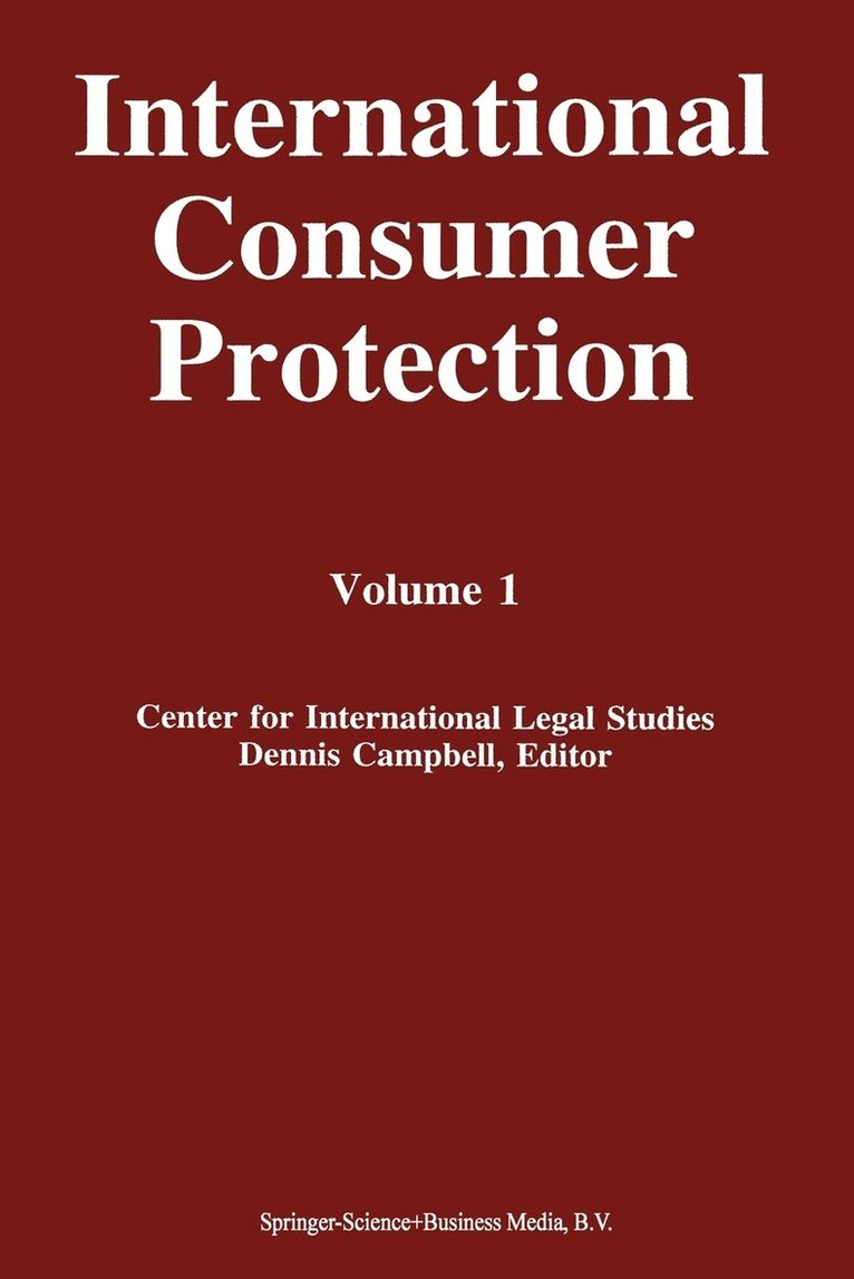 International Consumer Protection 1