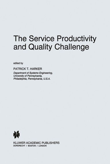 bokomslag Service Productivity and Quality Challenge
