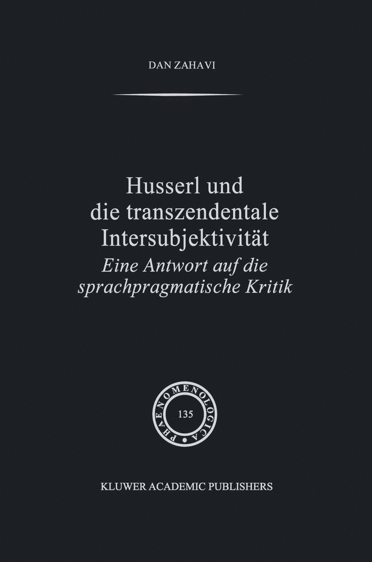 Husserl und Die Transzendentale Intersubjektivitt 1