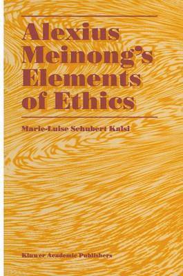 bokomslag Alexius Meinongs Elements of Ethics