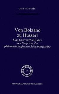 bokomslag Von Bolzano zu Husserl