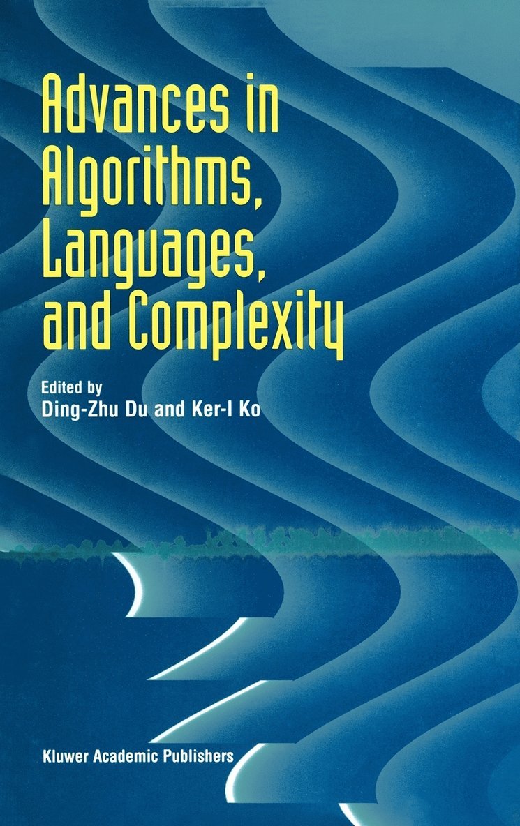 Advances in Algorithms, Languages, and Complexity 1