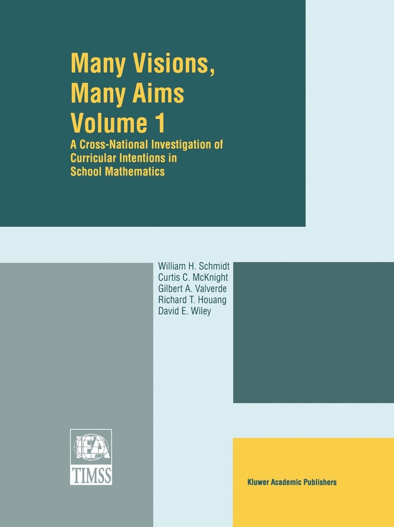 W.H. Schmidt, Curtis C. McKnight, Gilbert A. Valverde, Richard T. Houang, David E. Wiley, W. H. Schmidt - Many Visions, Many Aims, Häftad