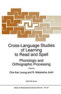 bokomslag Cross-Language Studies of Learning to Read and Spell: