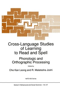 bokomslag Cross-Language Studies of Learning to Read and Spell: