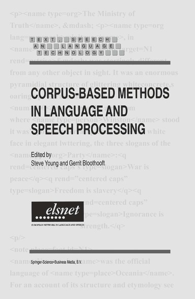Steve Young, Gerrit Bloothooft - Corpus-Based Methods in Language and Speech Processing, Inbunden