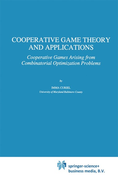 bokomslag Cooperative Game Theory and Applications