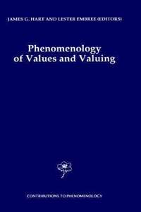 bokomslag Phenomenology of Values and Valuing