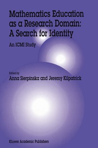 bokomslag Mathematics Education as a Research Domain: A Search for Identity