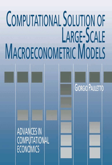 Giorgio Pauletto, Giorgio Pauletto - Computational Solution of Large-Scale Macroeconometric Models, Inbunden