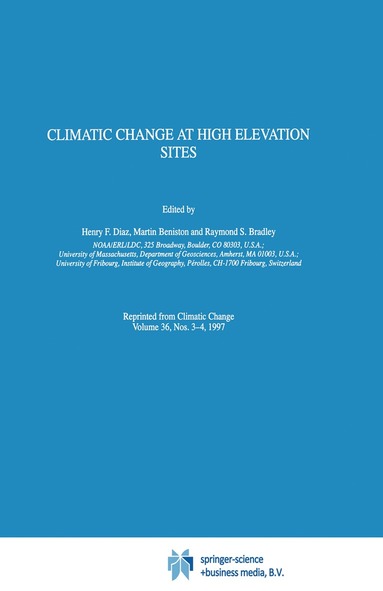 bokomslag Climatic Change at High Elevation Sites