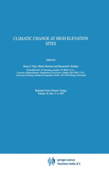 bokomslag Climatic Change at High Elevation Sites