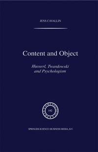 bokomslag Content and Object