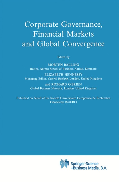 bokomslag Corporate Governance, Financial Markets and Global Convergence