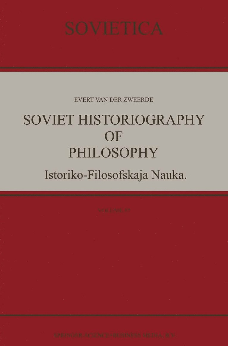 Soviet Historiography of Philosophy 1