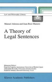 bokomslag A Theory of Legal Sentences
