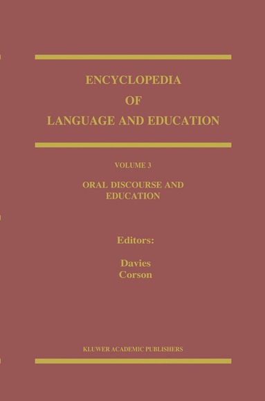 bokomslag Oral Discourse and Education