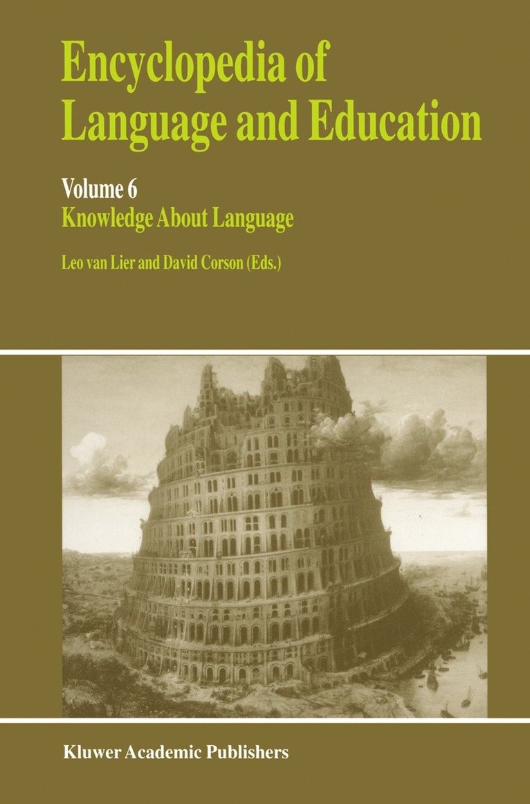 Encyclopedia of Language and Education 1