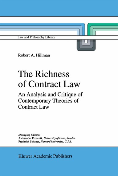 R.A. Hillman - Richness of Contract Law, Häftad