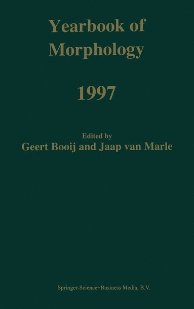 bokomslag Yearbook of Morphology 1997