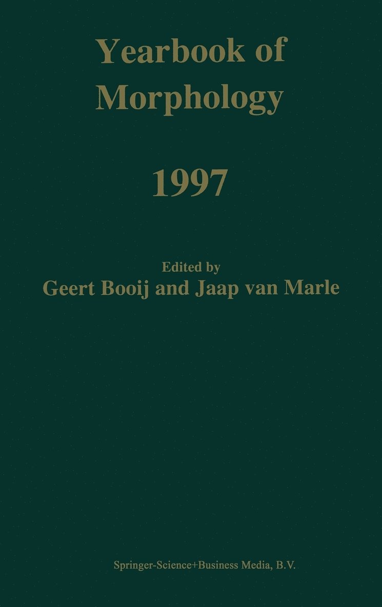 Yearbook of Morphology 1