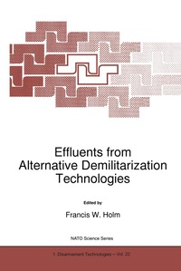 bokomslag Effluents from Alternative Demilitarization Technologies