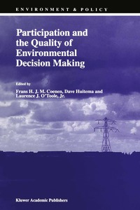 bokomslag Participation and the Quality of Environmental Decision Making