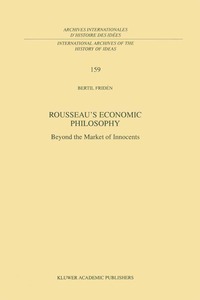 bokomslag Rousseau's Economic Philosophy