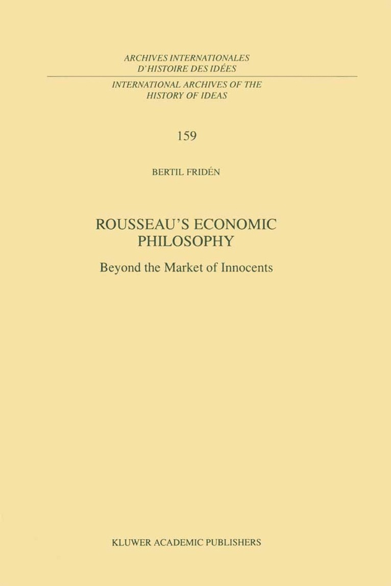 Rousseau's Economic Philosophy 1