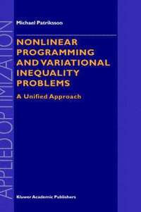 bokomslag Nonlinear Programming and Variational Inequality Problems