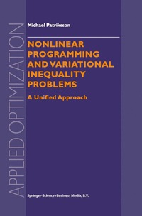 bokomslag Nonlinear Programming and Variational Inequality Problems