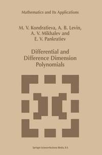 bokomslag Differential and Difference Dimension Polynomials
