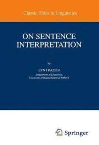 bokomslag On Sentence Interpretation