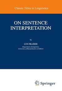 bokomslag On Sentence Interpretation