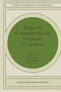 bokomslag Topics in Constraint-Based Grammar of Japanese