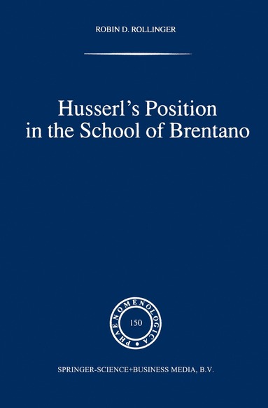 bokomslag Husserl's Position in the School of Brentano